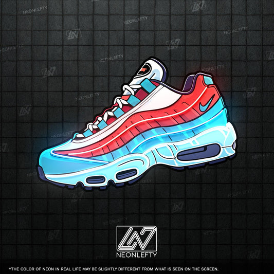 Sneaker Art - LED Neon Streetwear Wall Decor, Urban Shoe Illustration, Hype Style Neon Light, Sneakerhead Gift, Modern Room Decor