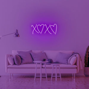 XOXO Sign - Neon Sign, Led Neon, Personalization, Decoration, Neon Light,Home,Living Room,Bedroom, Love