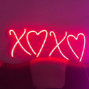 XOXO Sign - Neon Sign, Led Neon, Personalization, Decoration, Neon Light,Home,Living Room,Bedroom, Love