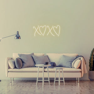 XOXO Sign - Neon Sign, Led Neon, Personalization, Decoration, Neon Light,Home,Living Room,Bedroom, Love