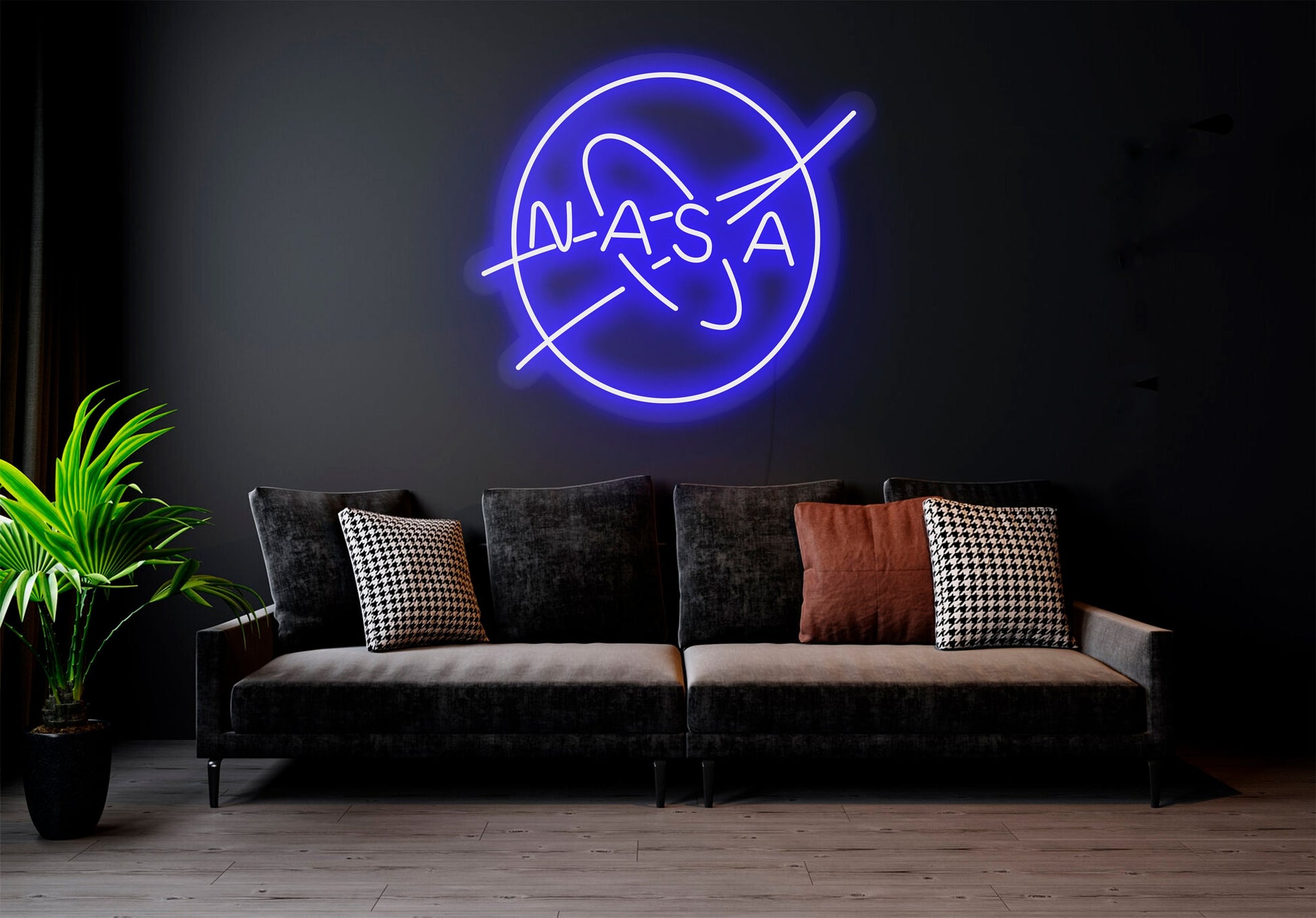 Nasa logo - LED Neon sign, Nasa neon sign, Nasa neon light, Nasa led sign, Nasa led neon sign,Nasa wall art,Nasa wall decor,Neon sign light