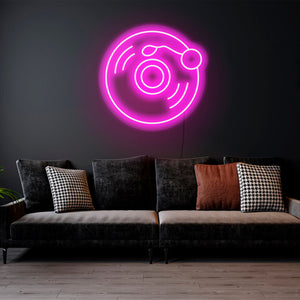 Vinyl Record - LED Neon Sign, Wall Neon Decor, Bedroom Led Neon Sign, Vinyl Record, Wall Hanging Neon Light