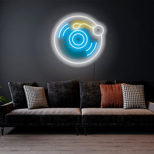 Vinyl Record - LED Neon Sign, Wall Neon Decor, Bedroom Led Neon Sign, Vinyl Record, Wall Hanging Neon Light