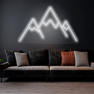 Mountain Tops - LED Neon Sign,Mountain led sign,Mountain led light,Mountain wall decor,Neon sign mountain,Neon sign wall art,Neon sign wall