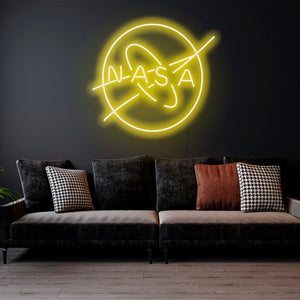 Nasa logo - LED Neon sign, Nasa neon sign, Nasa neon light, Nasa led sign, Nasa led neon sign,Nasa wall art,Nasa wall decor,Neon sign light