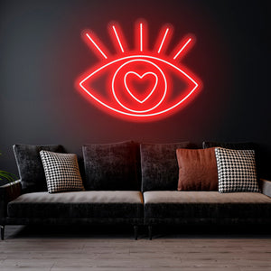 Eye- LED Neon Sign , Home Interior Decor, Neon Lights, Bedroom neon sign, Neon sign wall decor