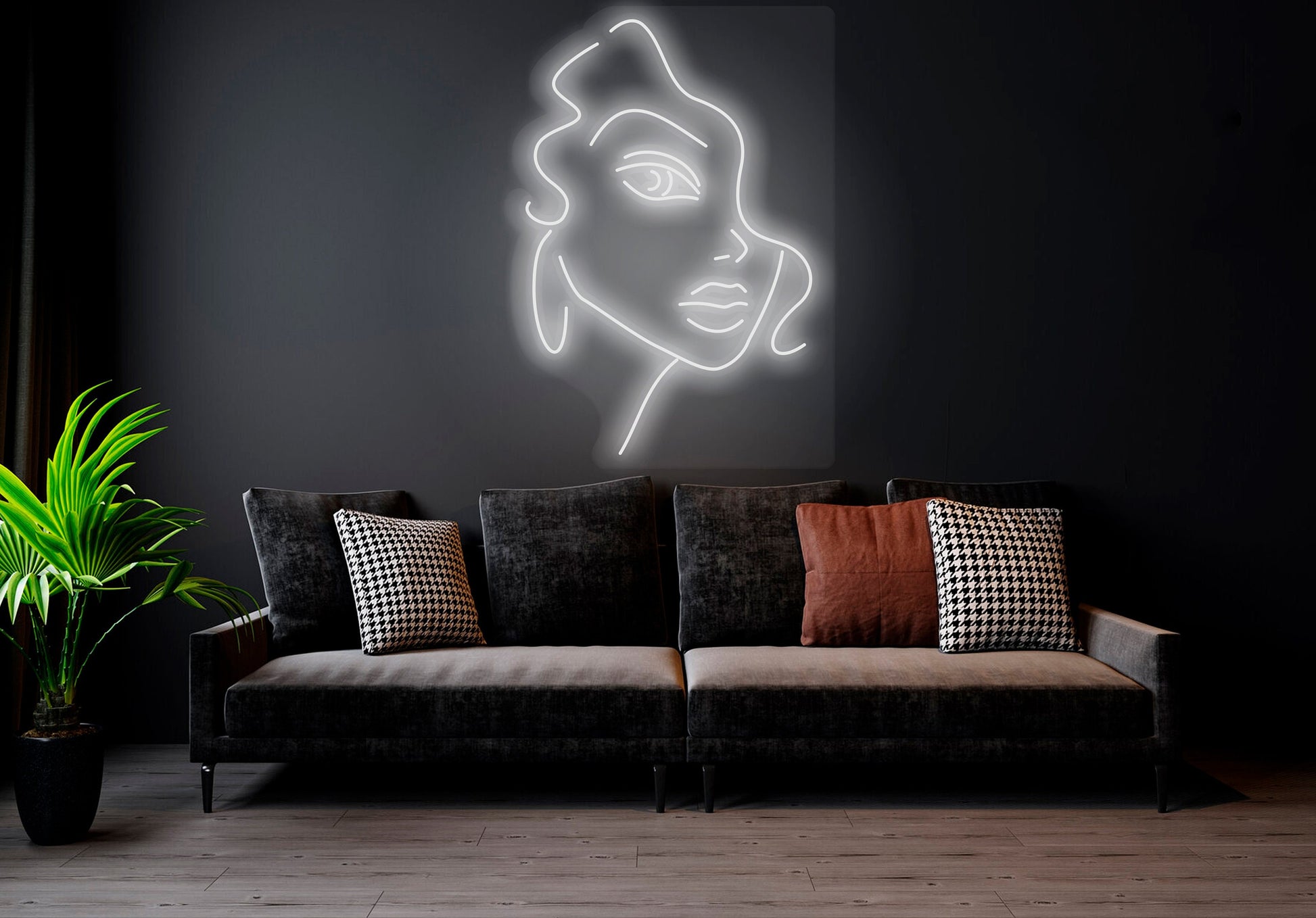 Woman Face - LED Neon Sign , Home Interior Decor, Neon Lights, Bedroom neon sign, Neon sign wall decor