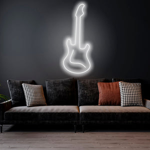 Guitar - LED Neon Sign , Home Interior Decor, Neon Lights, Bedroom neon sign, Neon sign wall decor