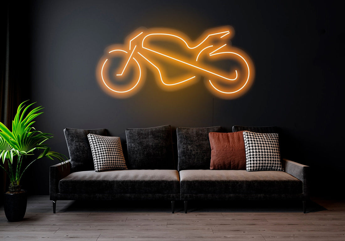 Motorcycle - LED Neon Sign , Home Interior Decor, Neon Lights, Bedroom neon sign, Neon sign wall decor