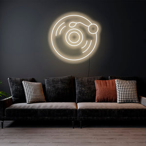 Vinyl Record - LED Neon Sign, Wall Neon Decor, Bedroom Led Neon Sign, Vinyl Record, Wall Hanging Neon Light