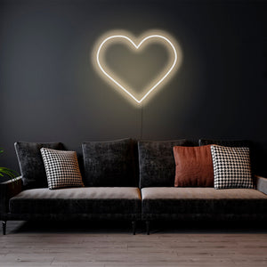 Heart - LED Neon sign, custom neon sign, neon light up sign, wall decor neon sign