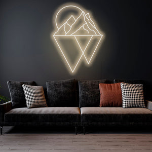 Mountains - LED Neon Sign, Interior Decor, Room decor, Wall Decor, Custom Sign, Neon For Home