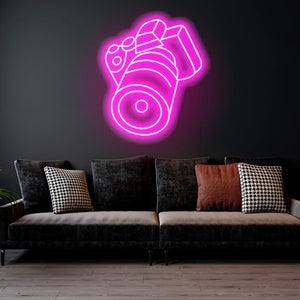 Photography - LED Neon Sign, Photography Camera Neon Light, Camera Sign LED Neon Light, Handmade Neon Sign,Photography Lover Room Neon Décor