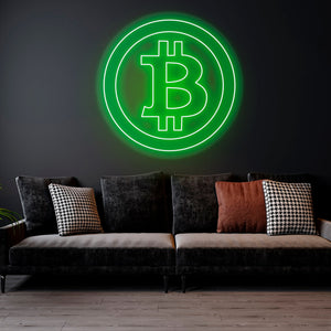 Bitcoin - LED Neon Sign, Bedroom neon sign, Crypto neon sign, Neon Lights, Crypto