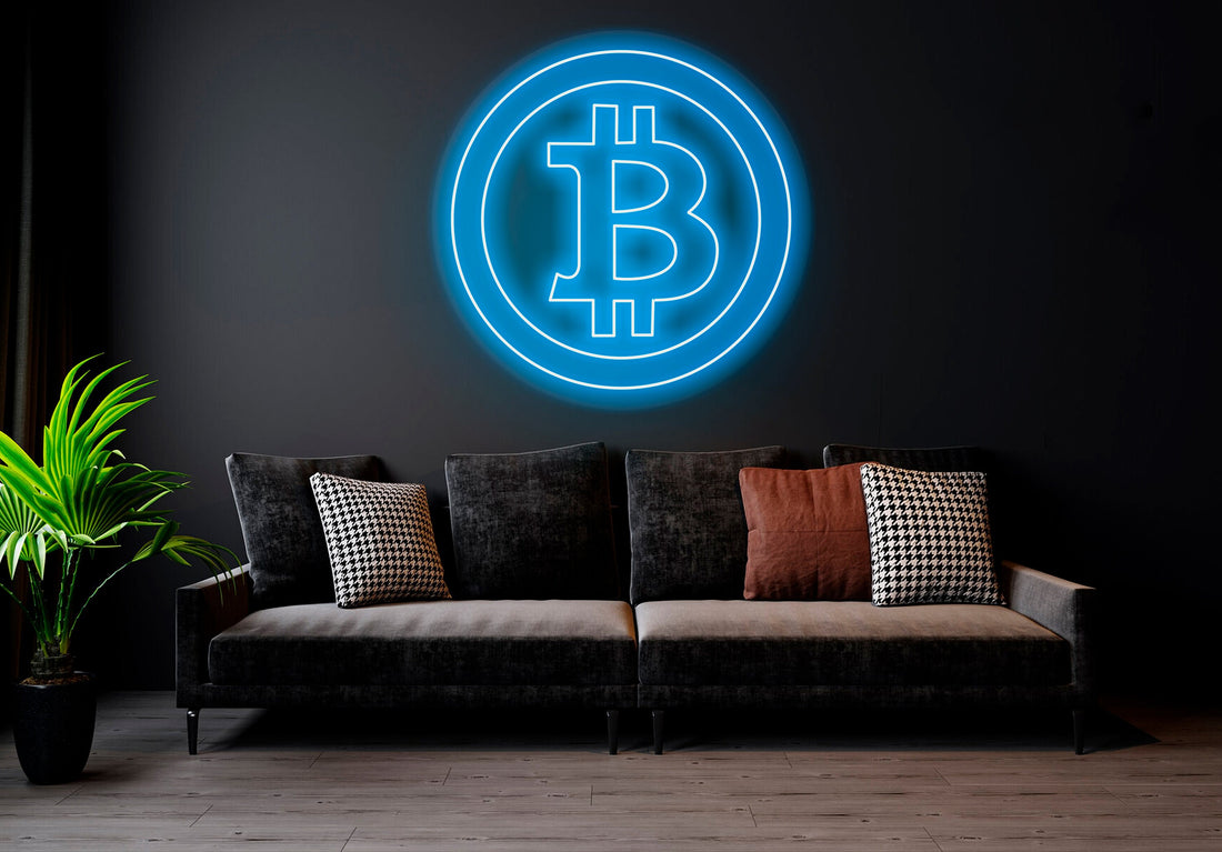 Bitcoin - LED Neon Sign, Bedroom neon sign, Crypto neon sign, Neon Lights, Crypto