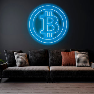 Bitcoin - LED Neon Sign, Bedroom neon sign, Crypto neon sign, Neon Lights, Crypto