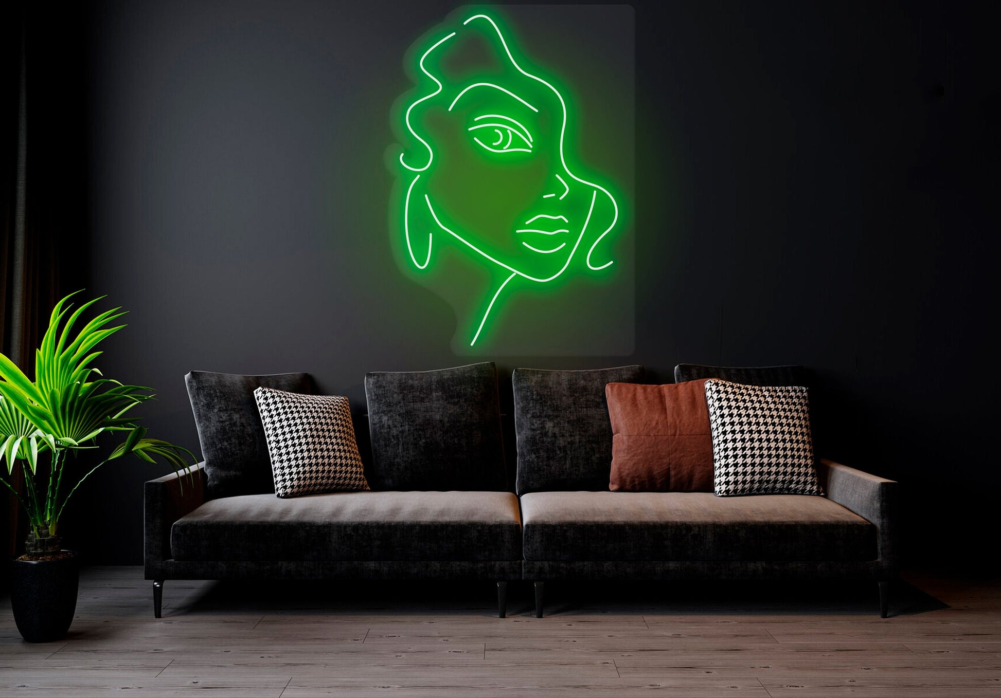 Woman Face - LED Neon Sign , Home Interior Decor, Neon Lights, Bedroom neon sign, Neon sign wall decor