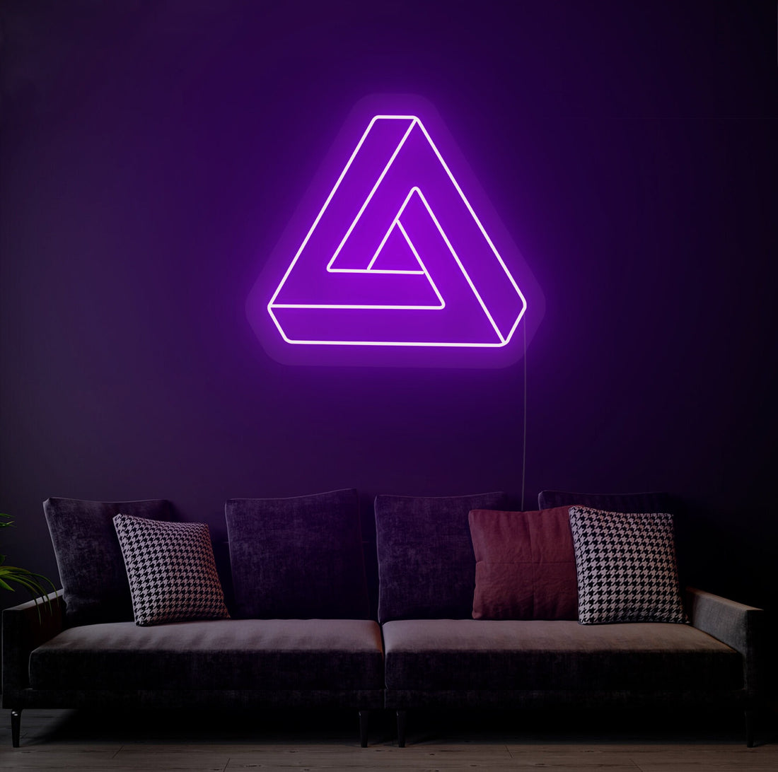 Infinity Triangle - LED Neon Sign, Interior Decor, Room decor, Wall Decor, Custom Sign, Neon For Home