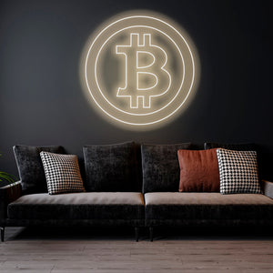 Bitcoin - LED Neon Sign, Bedroom neon sign, Crypto neon sign, Neon Lights, Crypto