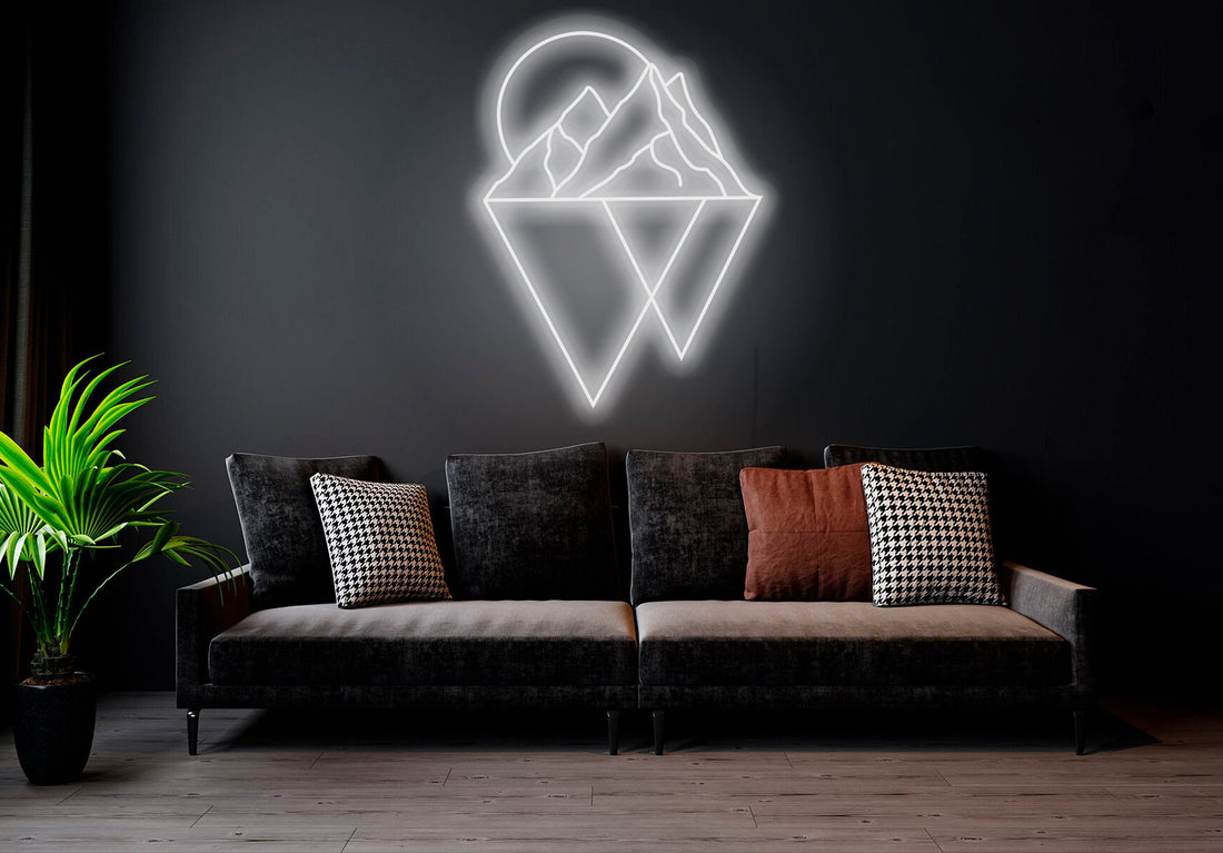 Mountains - LED Neon Sign, Interior Decor, Room decor, Wall Decor, Custom Sign, Neon For Home