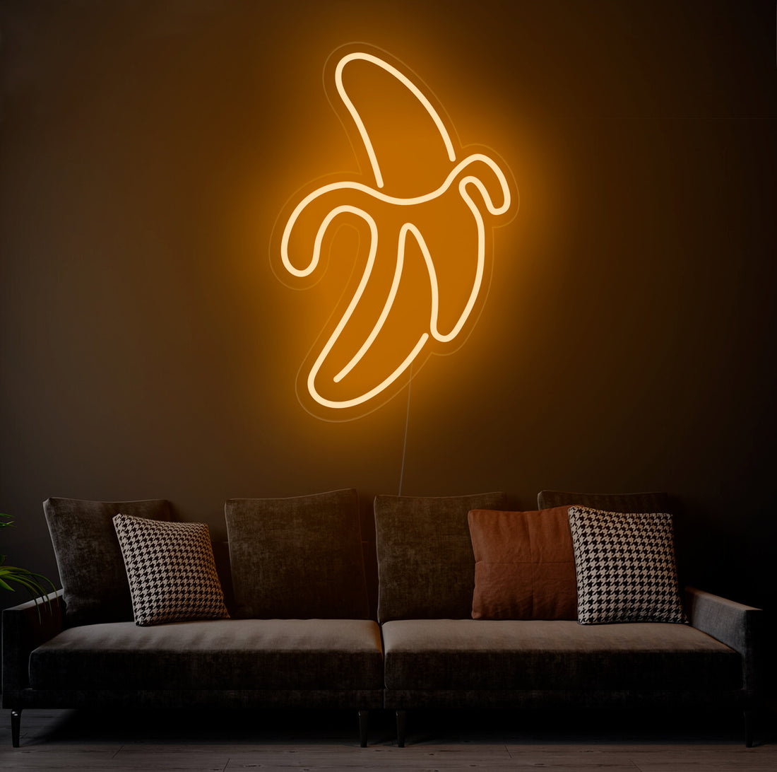 Banana - LED Neon Sign, Interior Decor, Room decor, Wall Decor, Custom Sign, Neon For Home