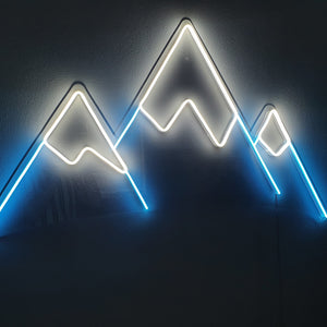 Mountain Tops - LED Neon Sign,Mountain led sign,Mountain led light,Mountain wall decor,Neon sign mountain,Neon sign wall art,Neon sign wall