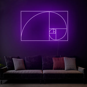 Golden Ratio - LED Neon Sign, Interior Decor, Room decor, Wall Decor, Custom Sign, Neon For Home