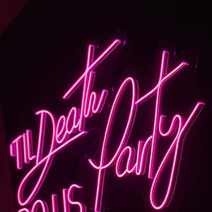 Til Death Do Us Party - LED Neon Sign,Wedding neon sign,Led neon sign wall decor,Neon sign,Neon Sign Wedding, Custom Wedding Neon Sign,