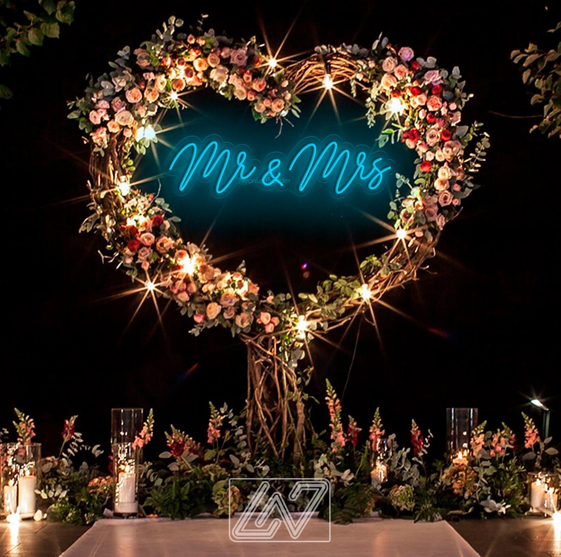 Mr. & Mrs. - Wedding Custom Neon Sign Flex Led Neon Light Sign Bride Engagement Party Custom Neon Sign Room Decoration