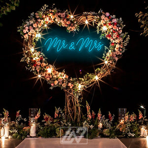 Mr. & Mrs. - Wedding Custom Neon Sign Flex Led Neon Light Sign Bride Engagement Party Custom Neon Sign Room Decoration