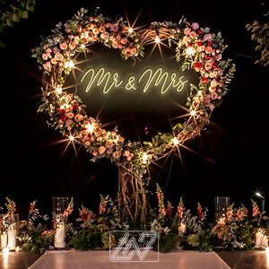 Mr. & Mrs. - Wedding Custom Neon Sign Flex Led Neon Light Sign Bride Engagement Party Custom Neon Sign Room Decoration