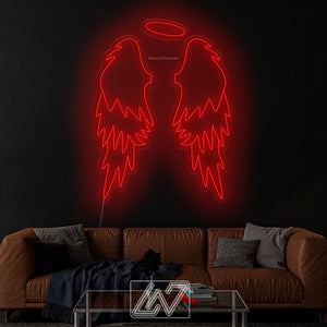 Аngel Wings Neon Sign - Custom Neon Sign, Event Decor, Angel Neon Sign, Neon Lights, Photo Zone, Party Decor, Neon Sign Art, Neon Wings