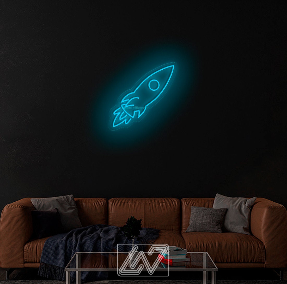 Rocketship - LED Neon Sign, Interior Decor, Room decor, Wall Decor, Custom Sign, Neon For Home