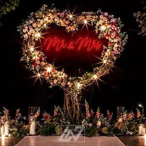 Mr. & Mrs. - Wedding Custom Neon Sign Flex Led Neon Light Sign Bride Engagement Party Custom Neon Sign Room Decoration