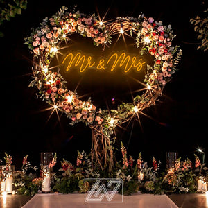 Mr. & Mrs. - Wedding Custom Neon Sign Flex Led Neon Light Sign Bride Engagement Party Custom Neon Sign Room Decoration