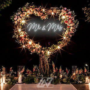 Mr. & Mrs. - Wedding Custom Neon Sign Flex Led Neon Light Sign Bride Engagement Party Custom Neon Sign Room Decoration