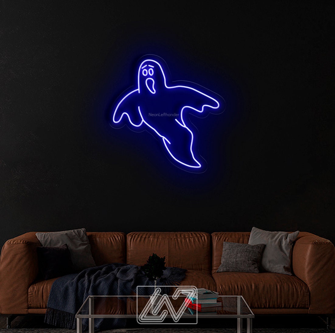 Halloween Ghost - LED Neon Sign, Spooky Halloween Led Decor, Scary Halloween, Halloween Light Decor, Custom Neon Sign