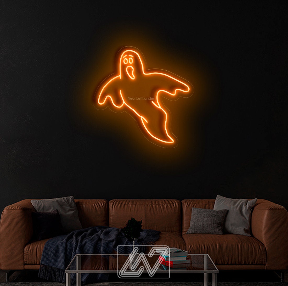 Halloween Ghost - LED Neon Sign, Spooky Halloween Led Decor, Scary Halloween, Halloween Light Decor, Custom Neon Sign