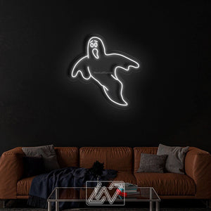 Halloween Ghost - LED Neon Sign, Spooky Halloween Led Decor, Scary Halloween, Halloween Light Decor, Custom Neon Sign