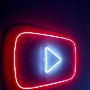 Youtube - LED Neon Sign, Youtube Wall Decor, Youtube Wall Light, Led Neon Sign Bedroom, Led Wall light, Mother Days Gift