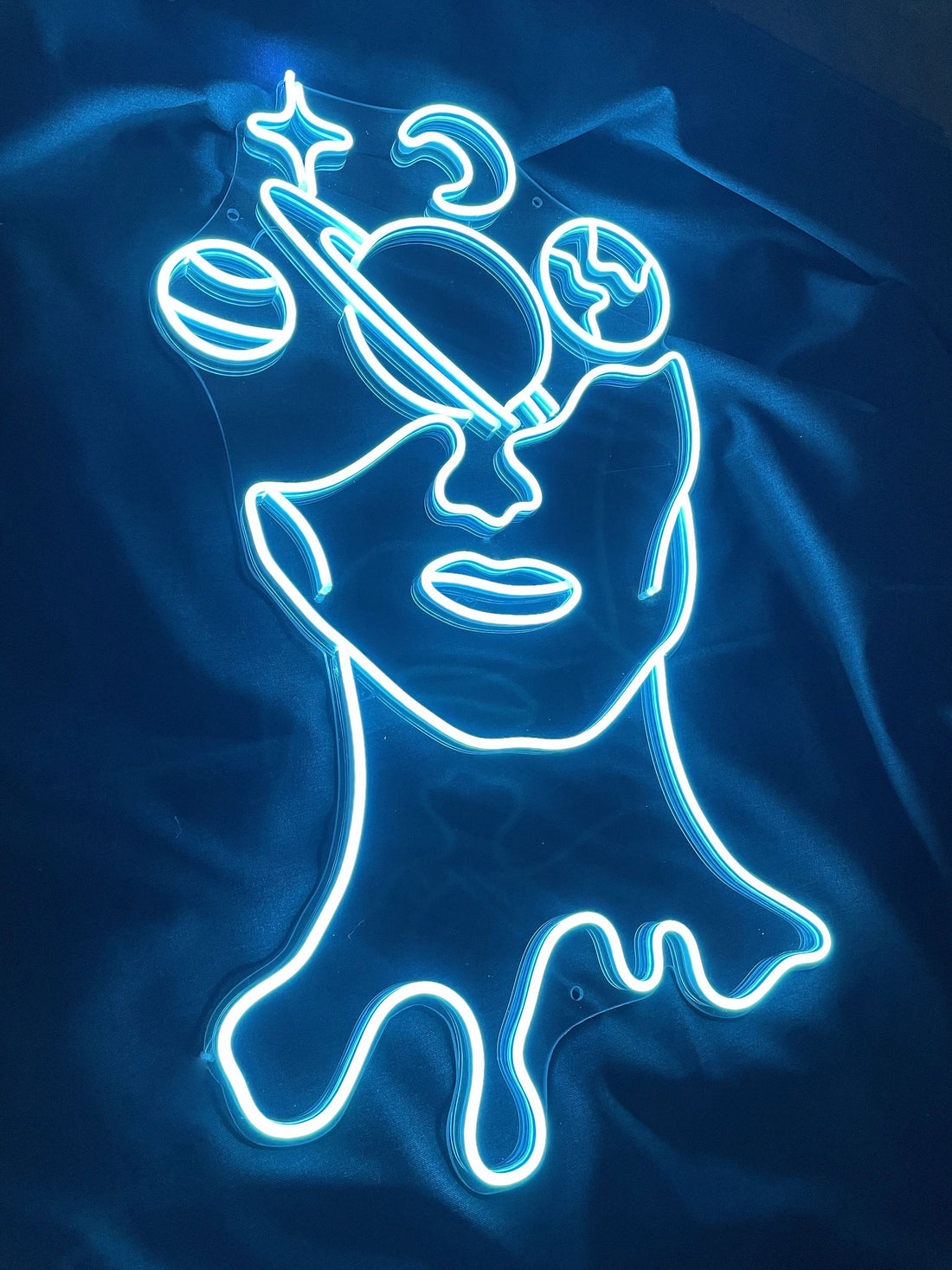 Space Face - LED Neon Sign, Interior Decor, Room decor, Wall Decor, Custom Sign, Neon For Home