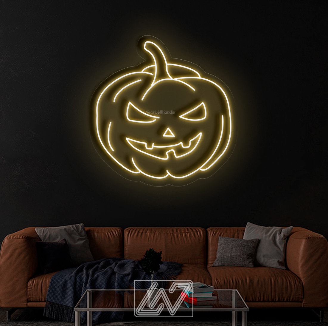 Halloween Pumpkin - LED Neon Sign, Spooky Halloween Led Decor, Scary Halloween, Halloween Light Decor, Custom Neon Sign