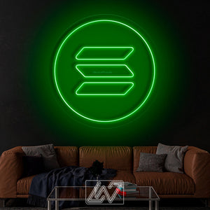 Solana - LED Neon Sign, Bedroom neon sign, Crypto neon sign, Neon Lights, Crypto