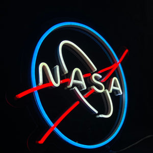 Nasa logo - LED Neon sign, Nasa neon sign, Nasa neon light, Nasa led sign, Nasa led neon sign,Nasa wall art,Nasa wall decor,Neon sign light