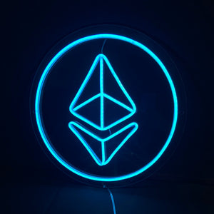 Ethereum - LED Neon Sign, Bedroom neon sign, Crypto neon sign, Neon Lights, Crypto