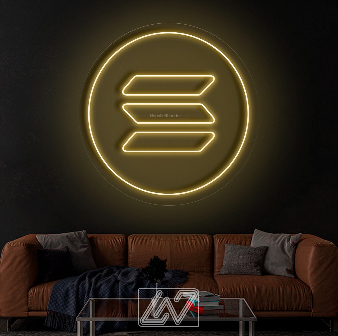 Solana - LED Neon Sign, Bedroom neon sign, Crypto neon sign, Neon Lights, Crypto