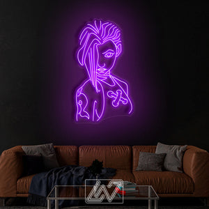 Jinx | Arcane - LED Neon Sign, cartoon Neon Sign, cartoonCharacter, Neon Game Zone,cartoon led sign,cartoon light sign,cartoon wall decor