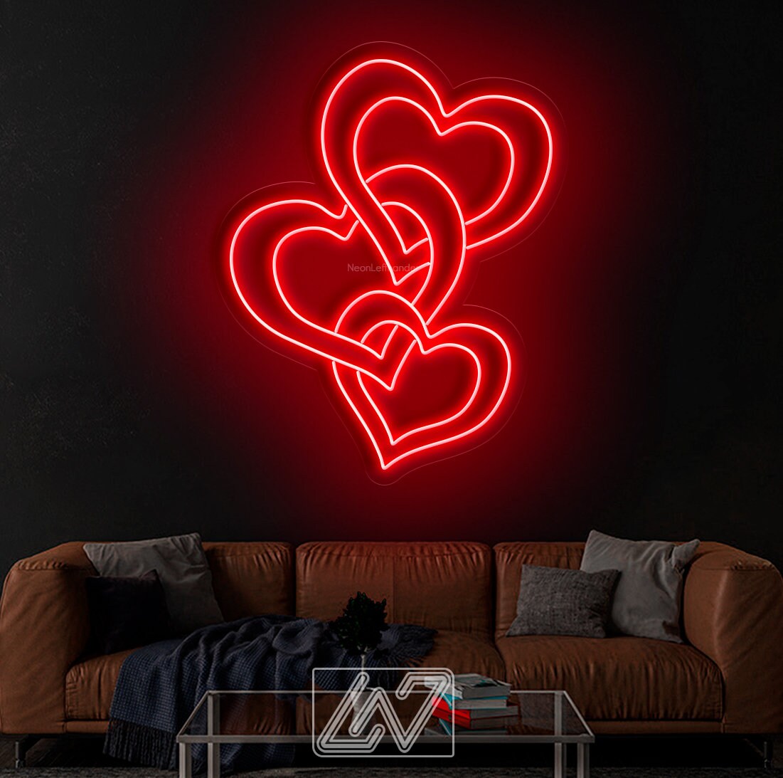 Heart Valentine Gift Personalized, Neon sign,  Custom Neon Sign |Personalized Gifts | LED Neon | Wall Decor