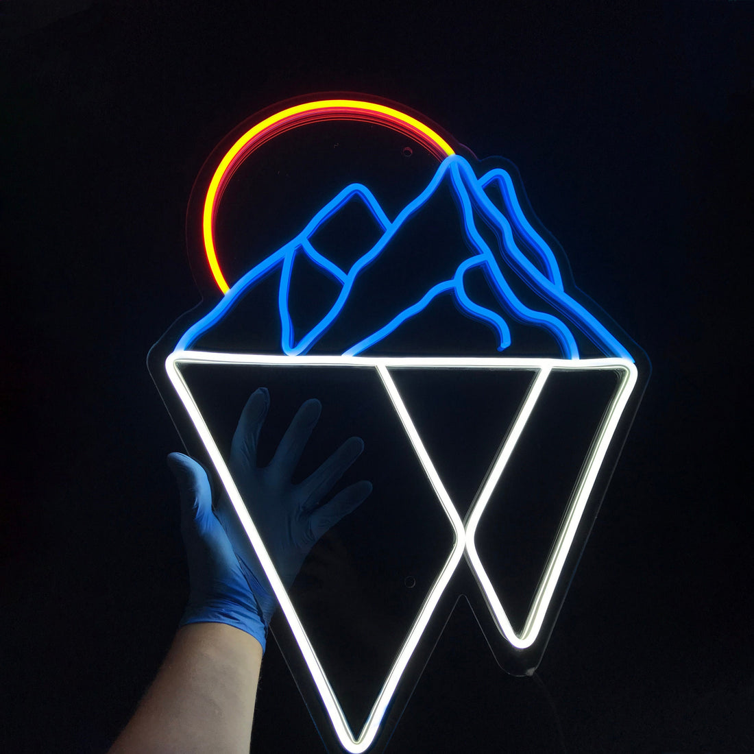 Mountains - LED Neon Sign, Interior Decor, Room decor, Wall Decor, Custom Sign, Neon For Home