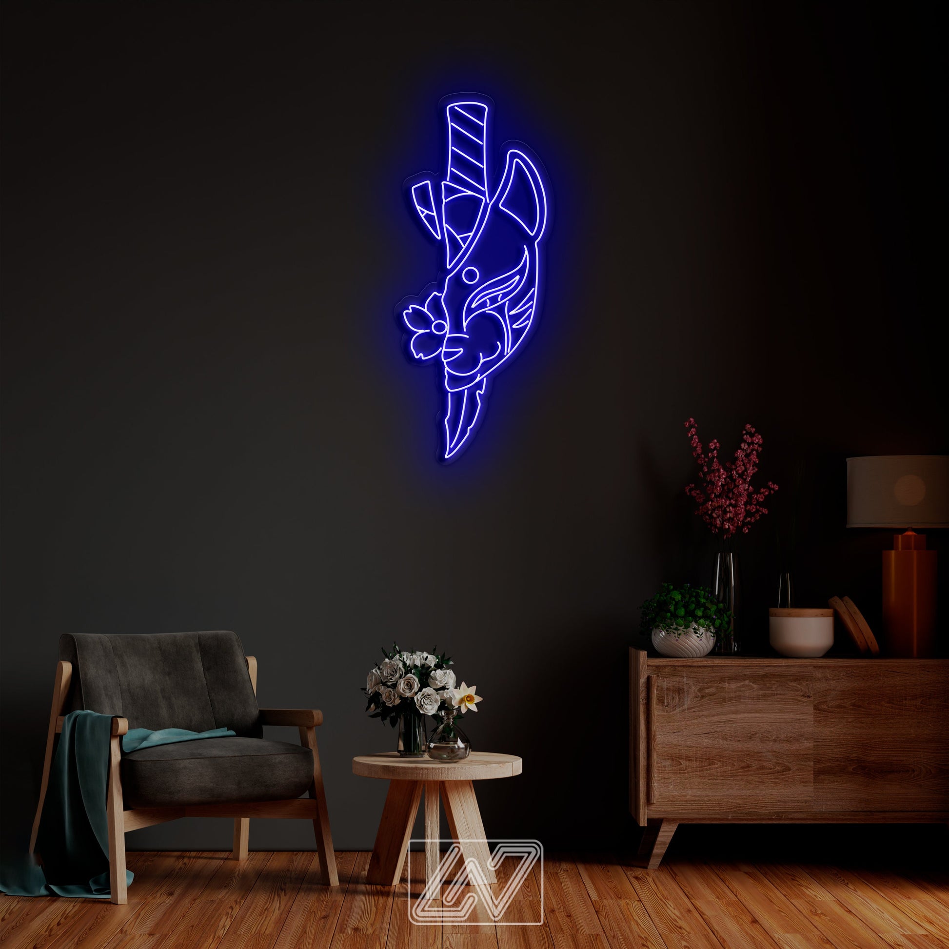 Slayer LED Custom Anime, Demon Neon Sign, Anime wall art, Led Neon Lights, Decor Signs, Anime Wall Decor,Neon Sign Bedroom